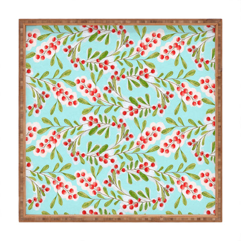 Cori Dantini Holiday Berries Square Tray