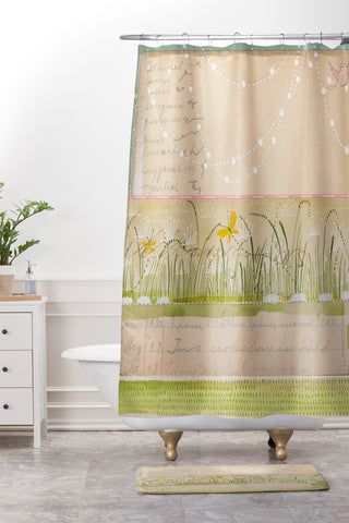 Cori Dantini Horizontal Shower Curtain And Mat
