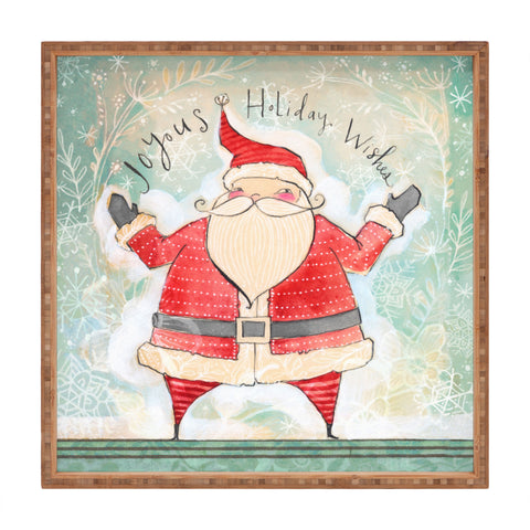 Cori Dantini Joyous Holiday Wishes Square Tray