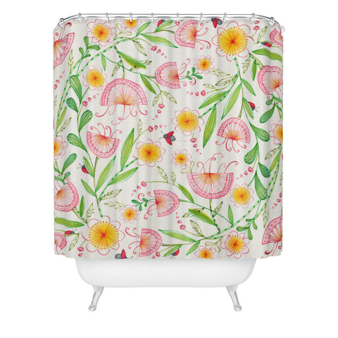 Cori Dantini Just Be Kind Shower Curtain