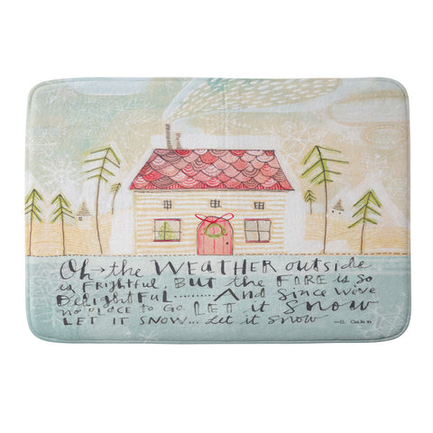 Cori Dantini Let It Snow Let It Snow Let It Snow Memory Foam Bath Mat