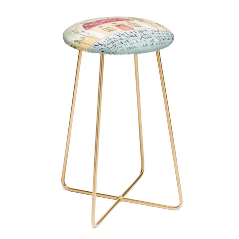 Cori Dantini Let It Snow Let It Snow Let It Snow Counter Stool