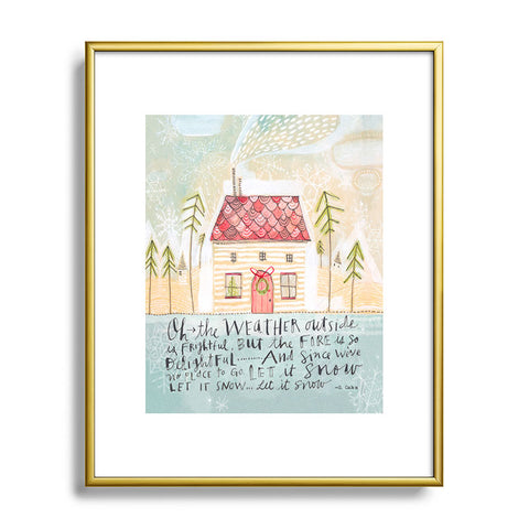 Cori Dantini Let It Snow Let It Snow Let It Snow Metal Framed Art Print