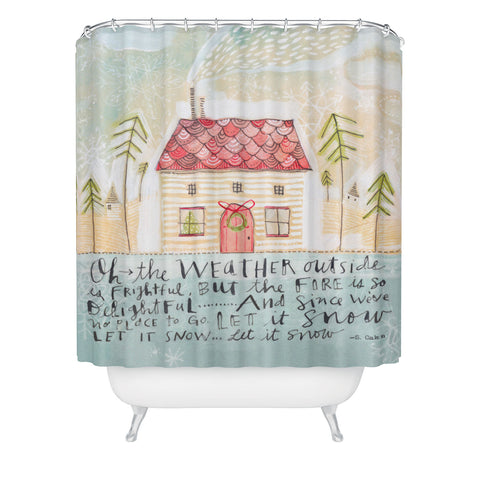 Cori Dantini Let It Snow Let It Snow Let It Snow Shower Curtain