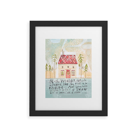 Cori Dantini Let It Snow Let It Snow Let It Snow Framed Art Print