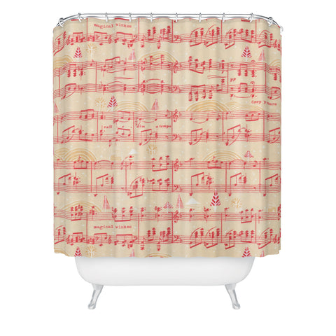 Cori Dantini Magical Holiday Wishes Shower Curtain