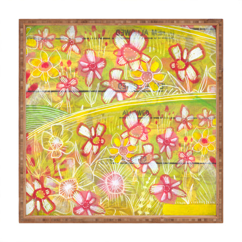 Cori Dantini Meadow In Bloom Square Tray