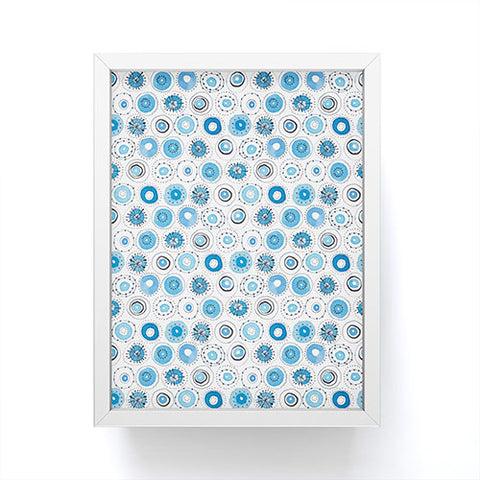 Cori Dantini middy polka blue Framed Mini Art Print