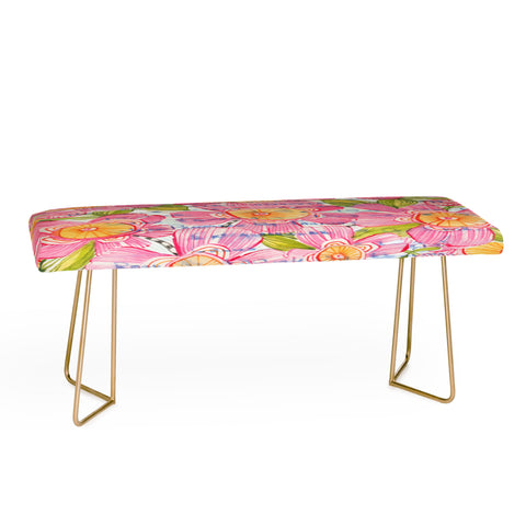 Cori Dantini Pinky Blooms Bench