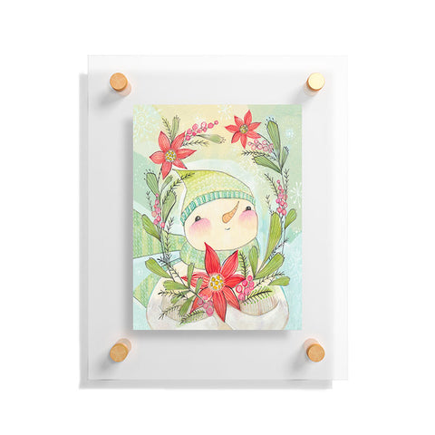Cori Dantini Snow Guy Floating Acrylic Print