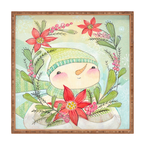 Cori Dantini Snow Guy Square Tray