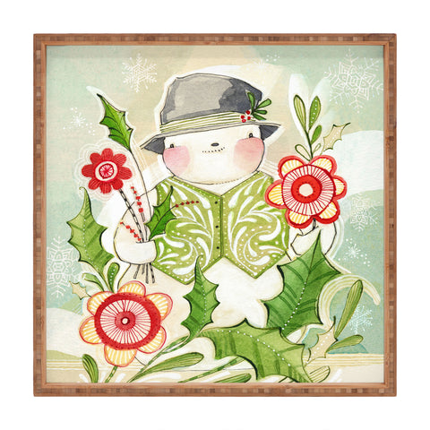 Cori Dantini snowguy Square Tray