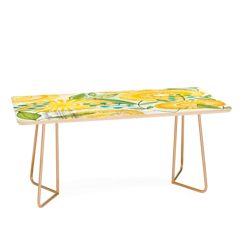 Cori Dantini Sun Burst Flowers Coffee Table