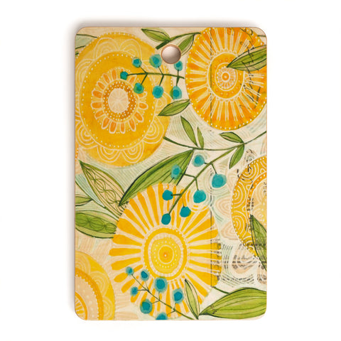 Cori Dantini Sun Burst Flowers Cutting Board Rectangle