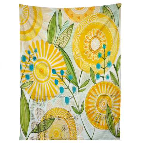 Cori Dantini Sun Burst Flowers Tapestry