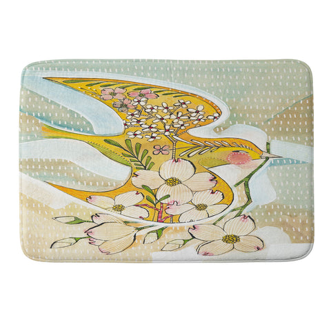 Cori Dantini the goldfinch Memory Foam Bath Mat