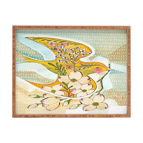 Cori Dantini the goldfinch Rectangular Tray