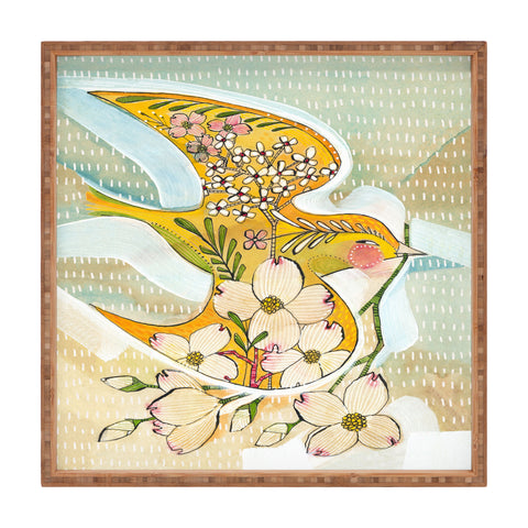 Cori Dantini the goldfinch Square Tray