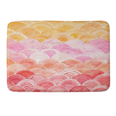 Cori Dantini Warm Spectrum Rainbow Memory Foam Bath Mat