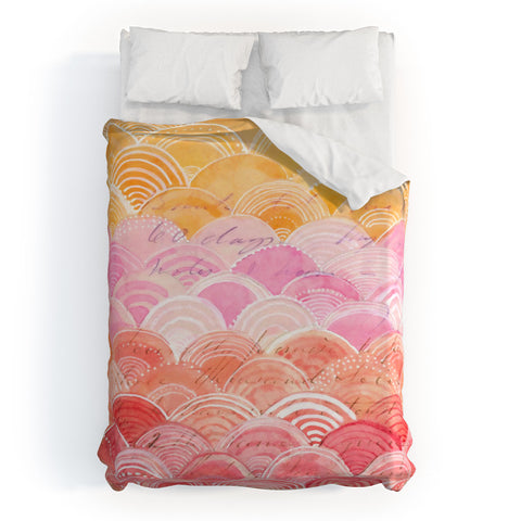 Cori Dantini Warm Spectrum Rainbow Duvet Cover