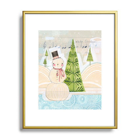 Cori Dantini White Christmas Metal Framed Art Print