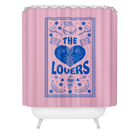 Cowgirl UFO The Lovers Shower Curtain