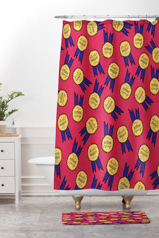 Craft Boner Best snuggler in the Northern hemisphere Shower Curtain And Mat