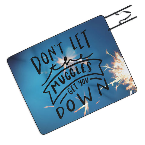 Craft Boner Dont let the muggles get you down Picnic Blanket