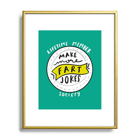 Craft Boner Fart jokes society Metal Framed Art Print