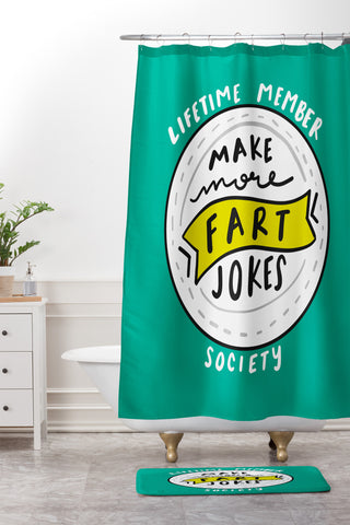 Craft Boner Fart jokes society Shower Curtain And Mat