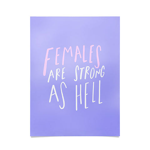 Craft Boner Females are strong as hell center Poster