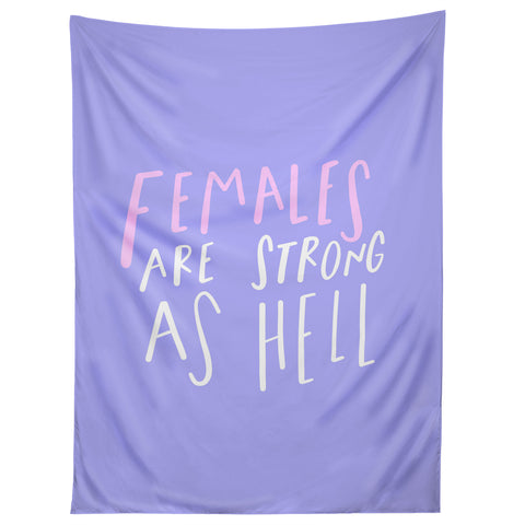 Craft Boner Females are strong as hell center Tapestry