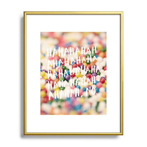 Craft Boner Hahahaha no Metal Framed Art Print