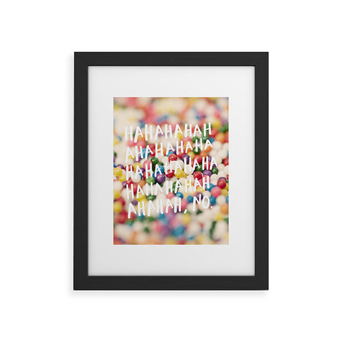 Craft Boner Hahahaha no Framed Art Print