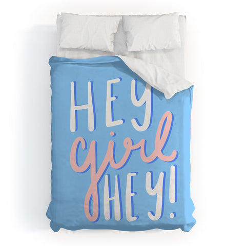 Craft Boner Hey Girl Hey Duvet Cover