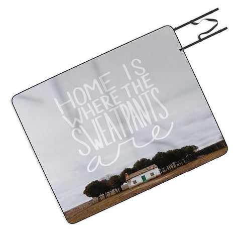 Craft Boner Home is where the sweatpants are Picnic Blanket