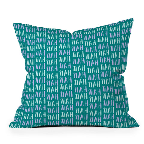 Craft Boner Nah pattern Throw Pillow