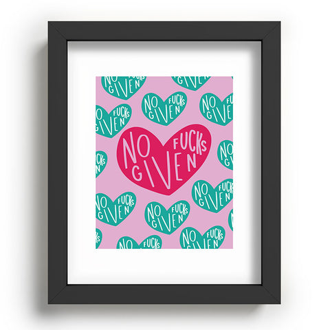 Craft Boner No Fucks Given Recessed Framing Rectangle