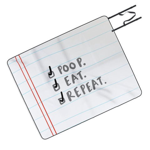 Craft Boner Poop eat repeat Picnic Blanket