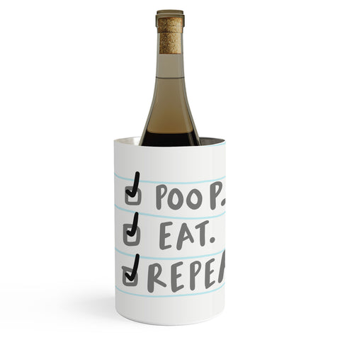 Craft Boner Poop eat repeat Wine Chiller