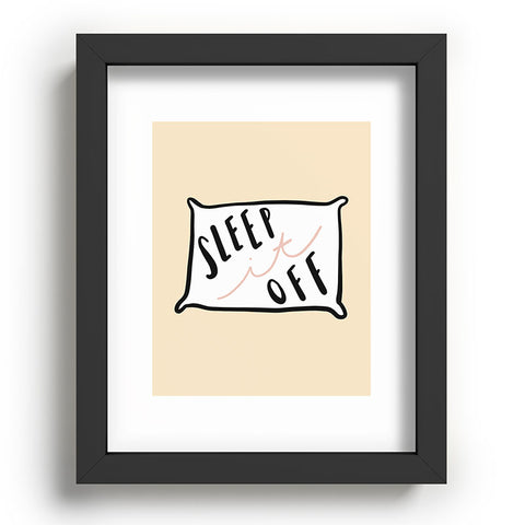 Craft Boner Sleep it off Recessed Framing Rectangle