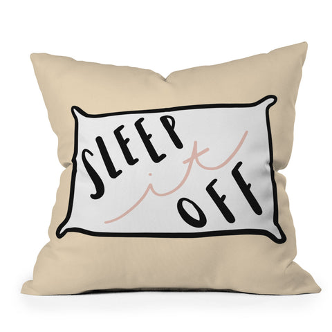 Craft Boner Sleep it off Throw Pillow