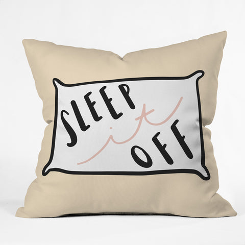 Craft Boner Sleep it off Outdoor Throw Pillow