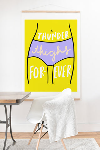 Craft Boner Thunder thighs forever Art Print And Hanger