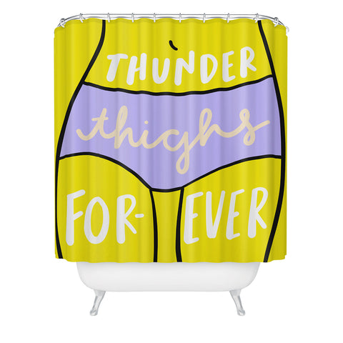 Craft Boner Thunder thighs forever Shower Curtain