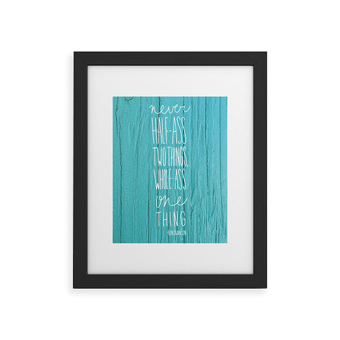 Craft Boner Whole ass one thing Framed Art Print