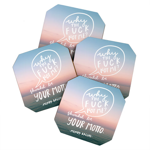 Craft Boner Why the fuck not me Coaster Set