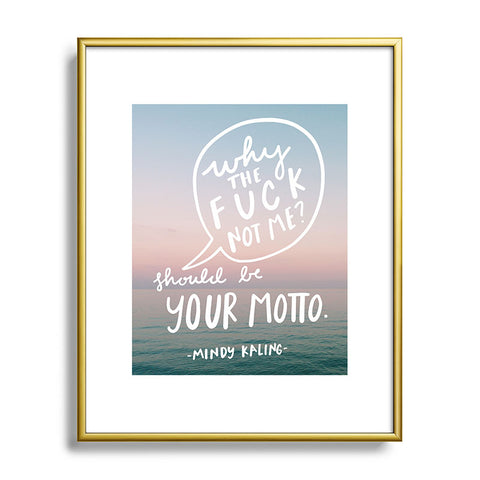 Craft Boner Why the fuck not me Metal Framed Art Print