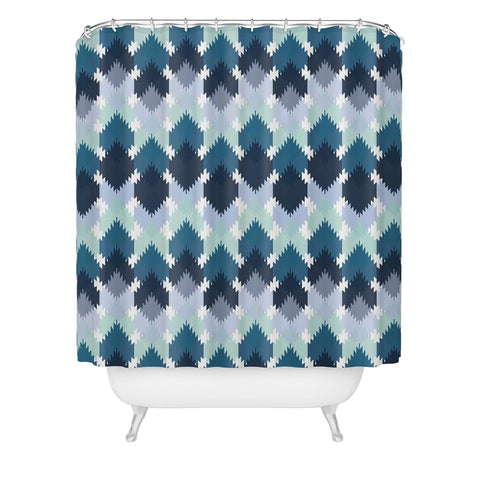 CraftBelly Cool Kilim Shower Curtain