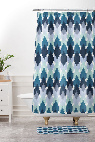 CraftBelly Cool Kilim Shower Curtain And Mat